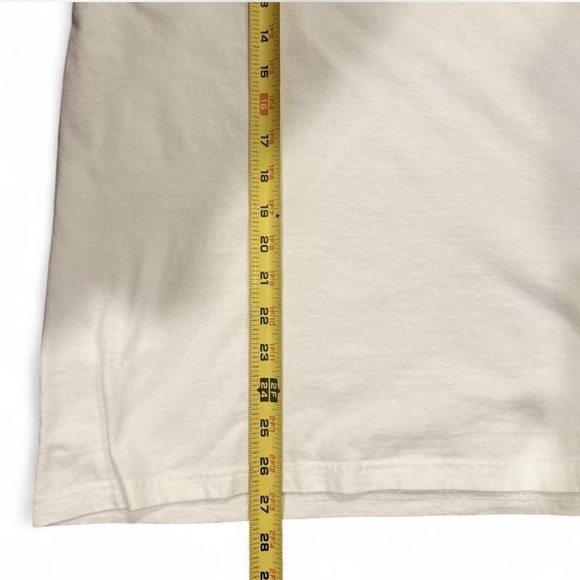 Men’s White T-Shirt with Skull and Rose Design Size XL - Picture 5 of 7